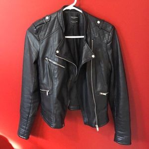 Black Faux Leather Zara Jacket